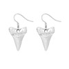 NOUMANDA Silver Shark Tooth Earrings Teeth Druzy Dangle Earrings for