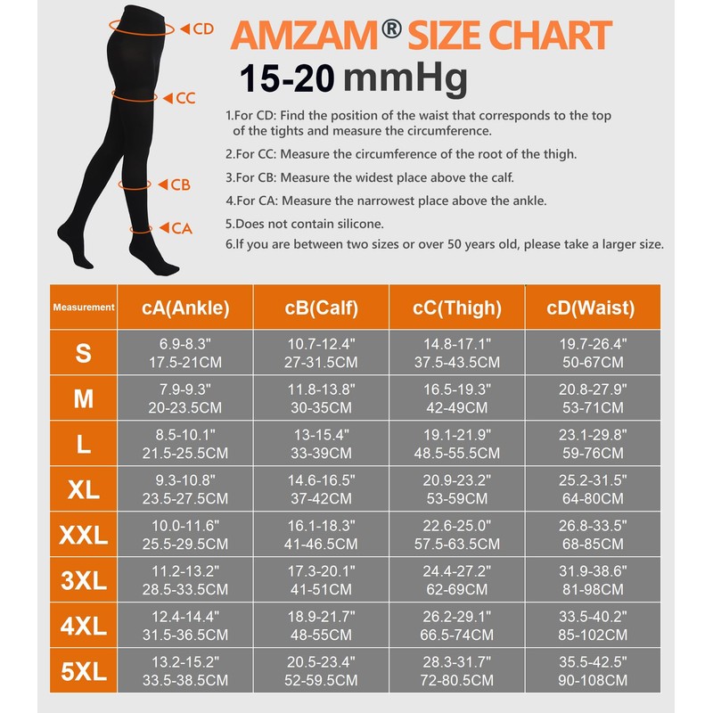 AMZAM® Medias de compresión para mujeres y hombres, puntera cerrada,