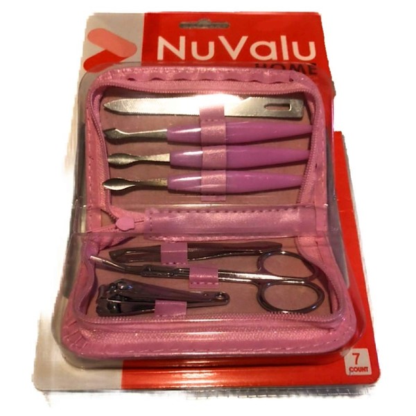 Portable 7 Pcs Nails Manicure set in Pouch Wallet, Colors