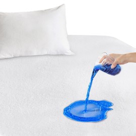 Gogreen Coral Fleece Waterproof Mattress Protector, Stretchable Twin XL Fit up to 16", Super Soft Waterproof Mattress Cover Warm Mattress Protector, Breathable Bed Cover White