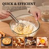 Danish Dough Whisk, Egg Beater, Stainless Steel Dough Hook Dutch