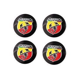 4x Wheel Hub Caps Centre Cover Emblem Sticker Wheel Hub Cover Sticker for Fiat Abarth Scorpion