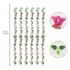 Fqueelvys 6PCS 7.55FT Artificial Bougainvillea Flowers Garland Faux Bougainvillea Silk