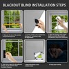 Versatile Portable Roller Blind-Stick On Blackout Blind for Windows,Temporary Curtains,