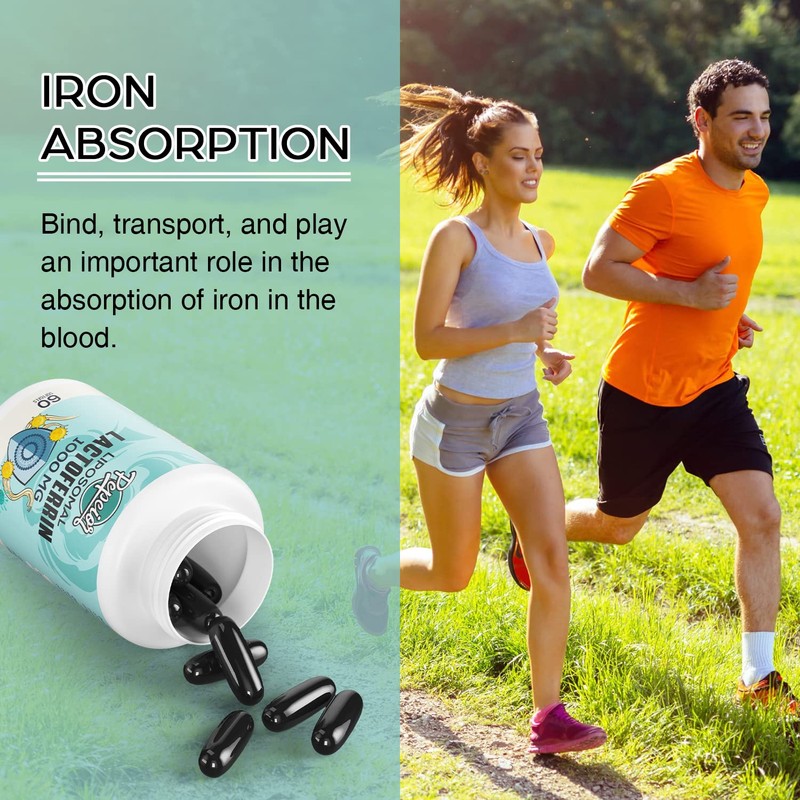 Pepeior Liposomal Bovine Lactoferrin 1000 mg - Higher Absorption -