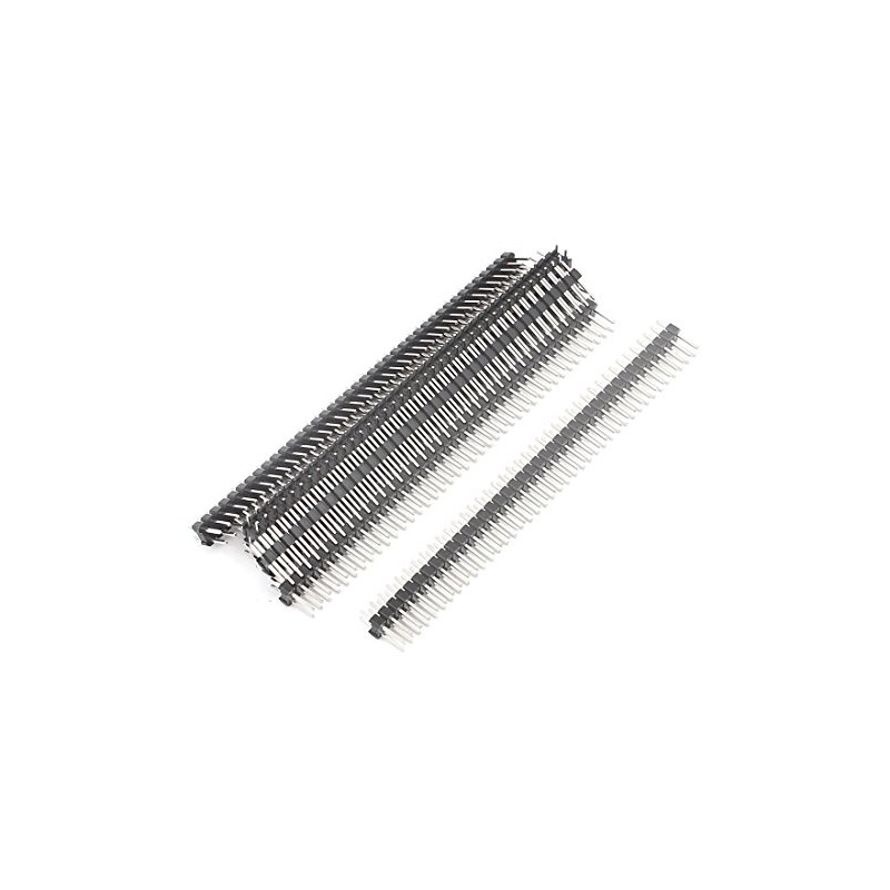 sourcing map 7 Pcs Dual Row 2x40Pin 2.54mm Flat Male