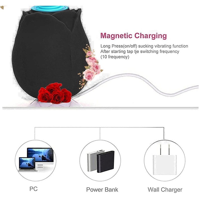 2026 New Red Roses Flower Toy for Women, Whisper-Quiet &