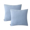 Mildly Pillowcases, 80 x 80 cm, Cotton, Haiya Blue