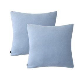 Mildly Pillowcases, 80 x 80 cm, Cotton, Haiya Blue