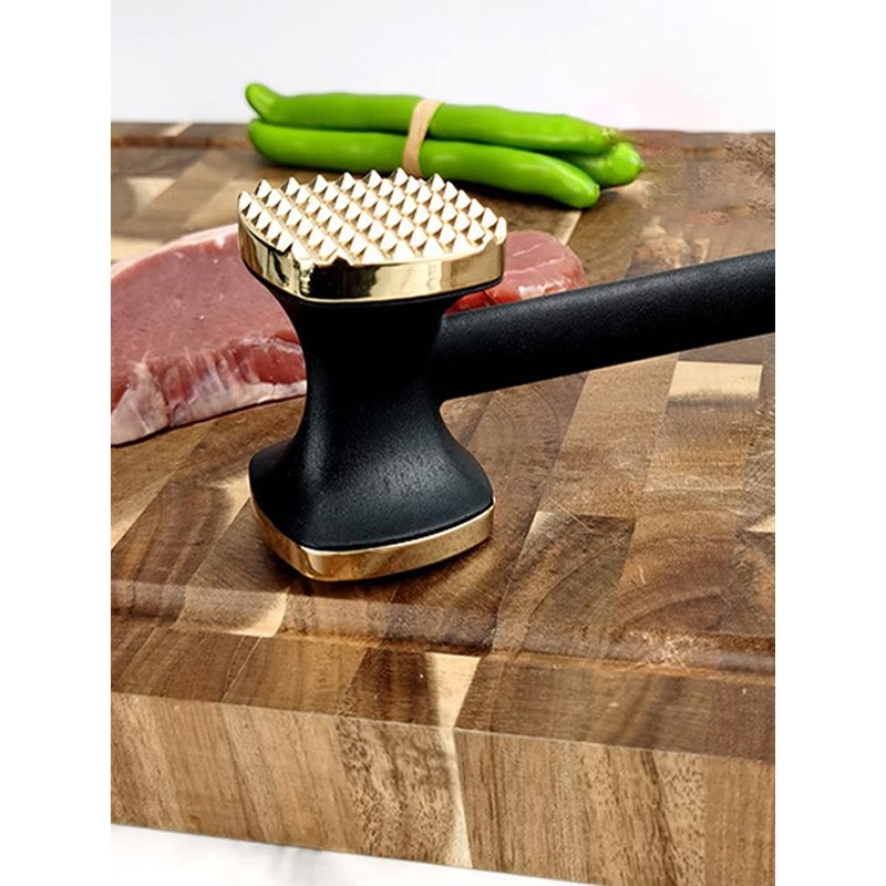 Meat Tenderizer Hammer, Double-Sided Zinc Alloy Meat Tenderizer Food-Grade Meat