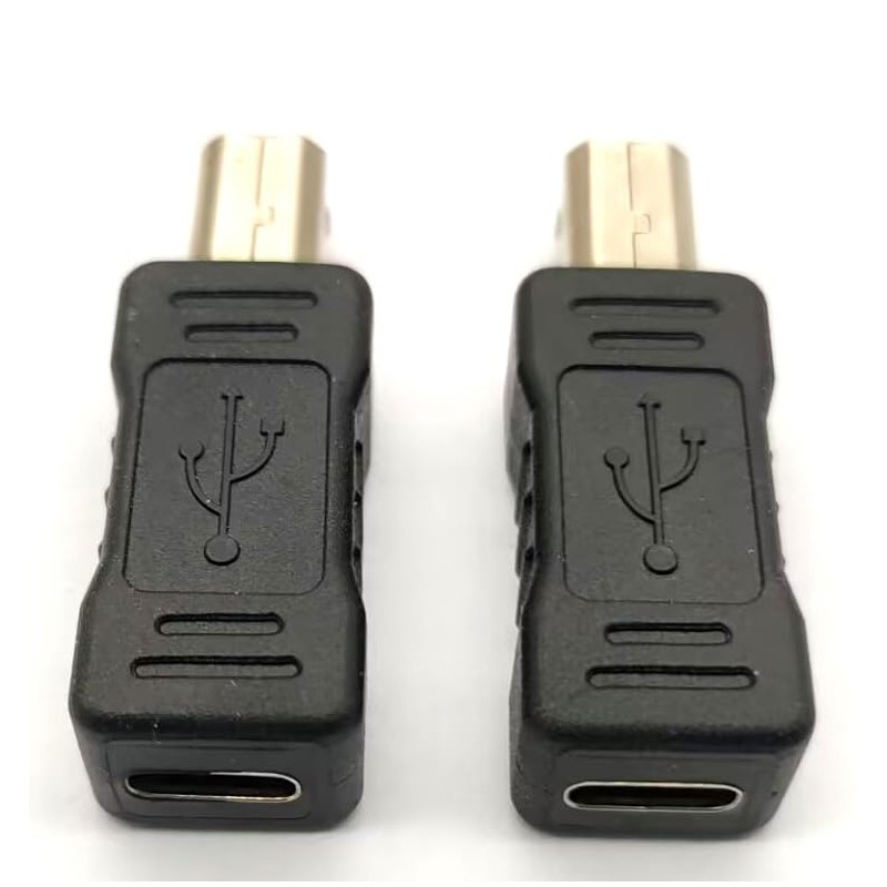 Traovien TypeC Female to Printer Male Adapter(2-Pack) for Electric Piano