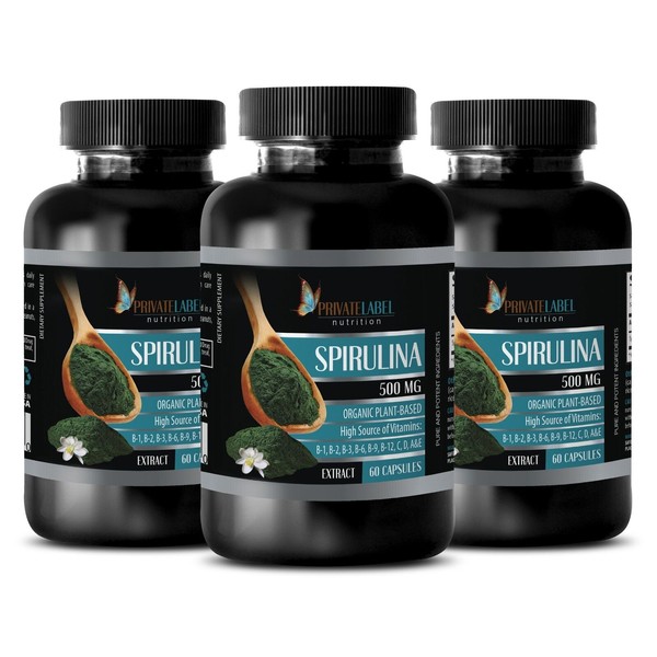 Pure Organic Spirulina - PURE SPIRULINA 500mg - Improves Memory 3B