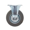 Silverline 926633 Fixman Rubber Castor Fixed, 125 mm 100 kg