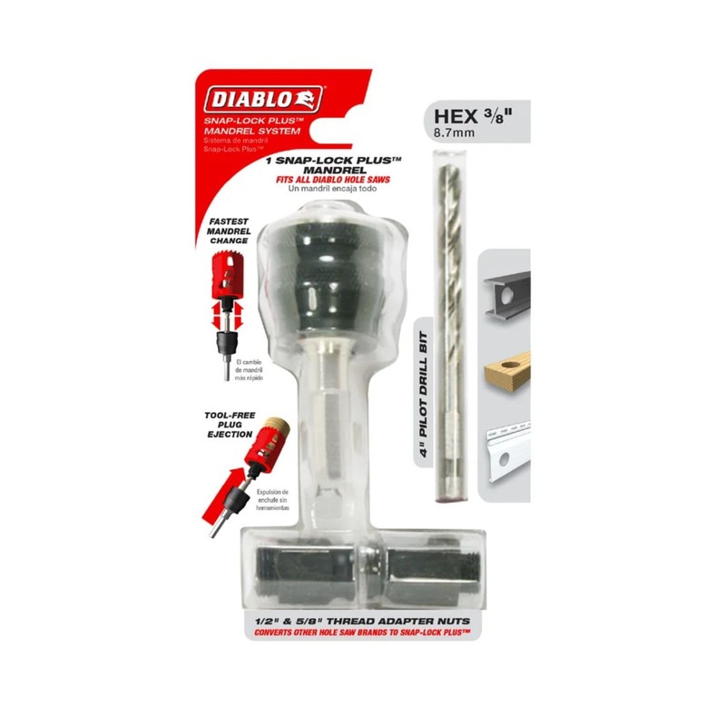 Diablo Snap-Lock Plus Mandrel System - for Fast and Efficient