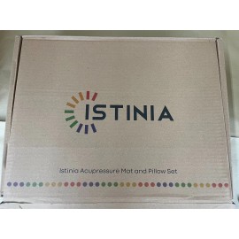 Istinia -  3pcs YOGA Acupressure Mat and Pillow Set with COCONUT inner - red