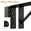 Gate Corner Brace Bracket,Heavy Duty Anti Sag Gate Kit with