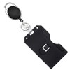 Pawfly Multi Badge Holder 2 Sided Vertical Black ABS Rigid