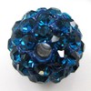 RUBYCA Pave Czech Crystal Disco Ball Clay Beads fit Shamballa