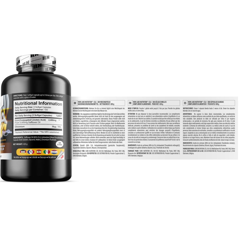 CLA Supplement High Strength for Metabolism – 3000mg per Serving