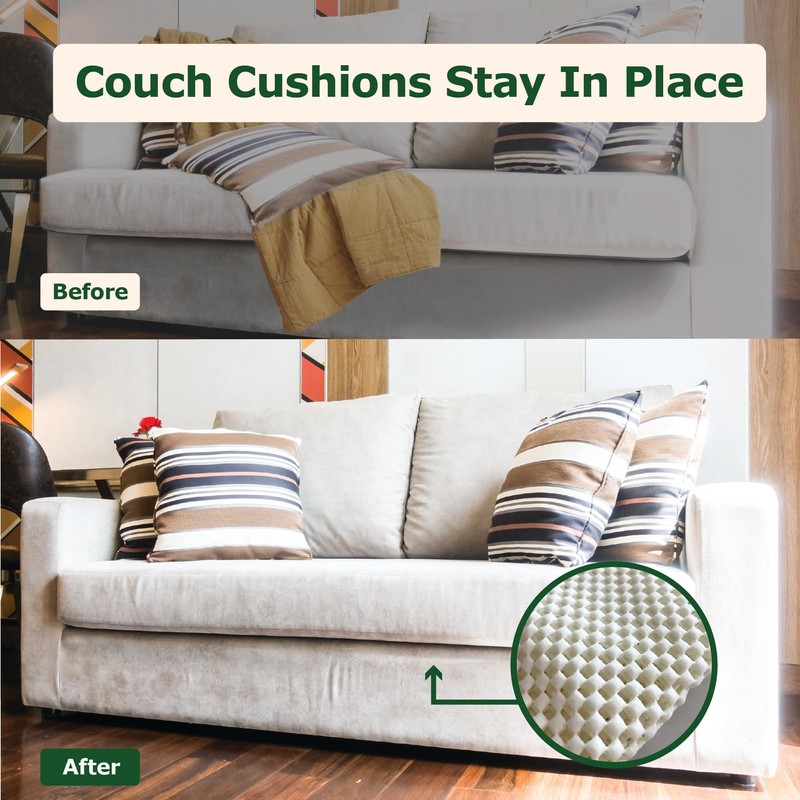 ECOHomes Couch Cushion Grip Pad Stops Cushions from Sliding -