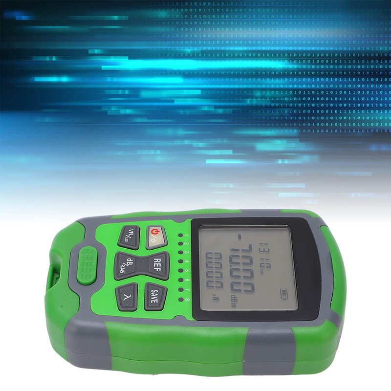 Optical Fiber Power Meter Optic Cable Tester ‑70~+10dbm Digital Display