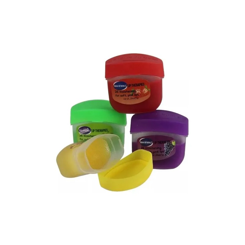 48 Mini Bálsamos O Vaseina Para Labios Frutal Hidratante