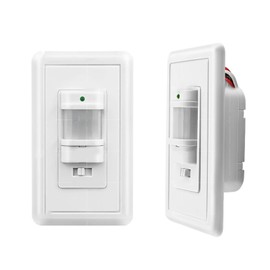 PIR Motion Detector Switch In Wall Occupancy Detecting Switch 9M Detect Distance for Corridors Toilets Schools Light 100-240V