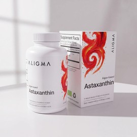 Aligma Astaxanthin 60 Vegan Softgels Natural Algae Antioxidant Supplement