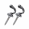 SUL Curtain Hold Tie Backs Chrome Hooks, U Shaped Wall