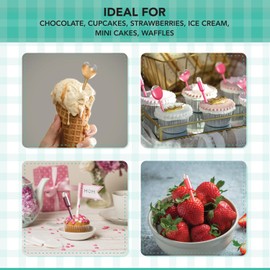 Cupcake Pipettes – Bulk Pipettes for Cupcakes – Pipette Dropper Set for Strawberry Cupcakes, Ice Cream – Clear Cupcake Injector for Creams and Sauces – Larger Opening for Easy Filling – Cylinder 200Pk