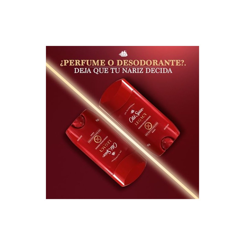 OLD SPICE Desodorante Premium Legacy, Desodorante en Barra, 85 g