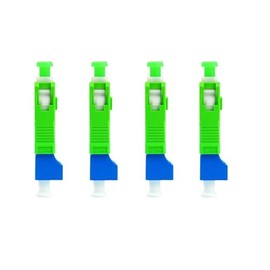 TXWTXPJ-4pcs SC/APC Male to LC/UPC Female Adapter Connector,Single Mode 9/125μm SC/APC Male to LC/APC Female Hybrid Optical Fiber Adapter Connector for Optical Power Meter