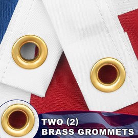 Premium 3x5 American Flag,Embroidered American Flag, Heavy Duty All Weather USA Flag, Best Flag For Outdoor Brass Grommets
