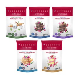 Extra White Gold Gluten Free Flour Blends – For Baking Cakes & Bread – [Kosher] [Gluten Free] [Vegan] [Soy Free] [Nut Free] [Dairy Free] (A Complete Variety Pack)