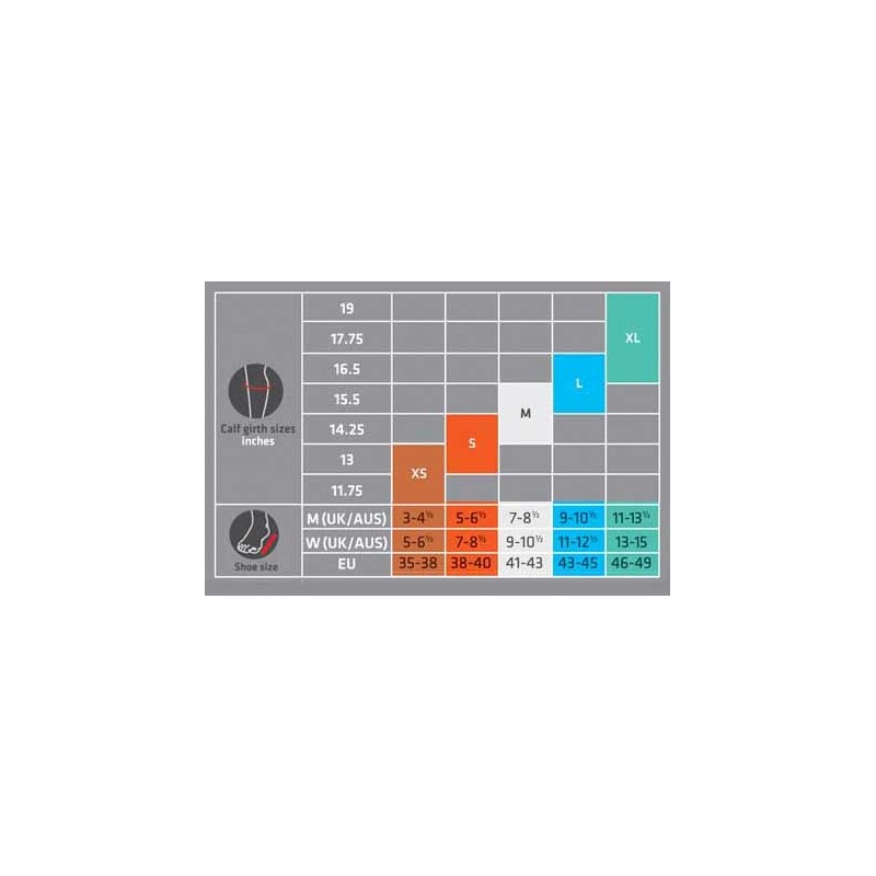 Thermoskin Dynamic Compression Calf Plantar FXT Socks, XL - Extra