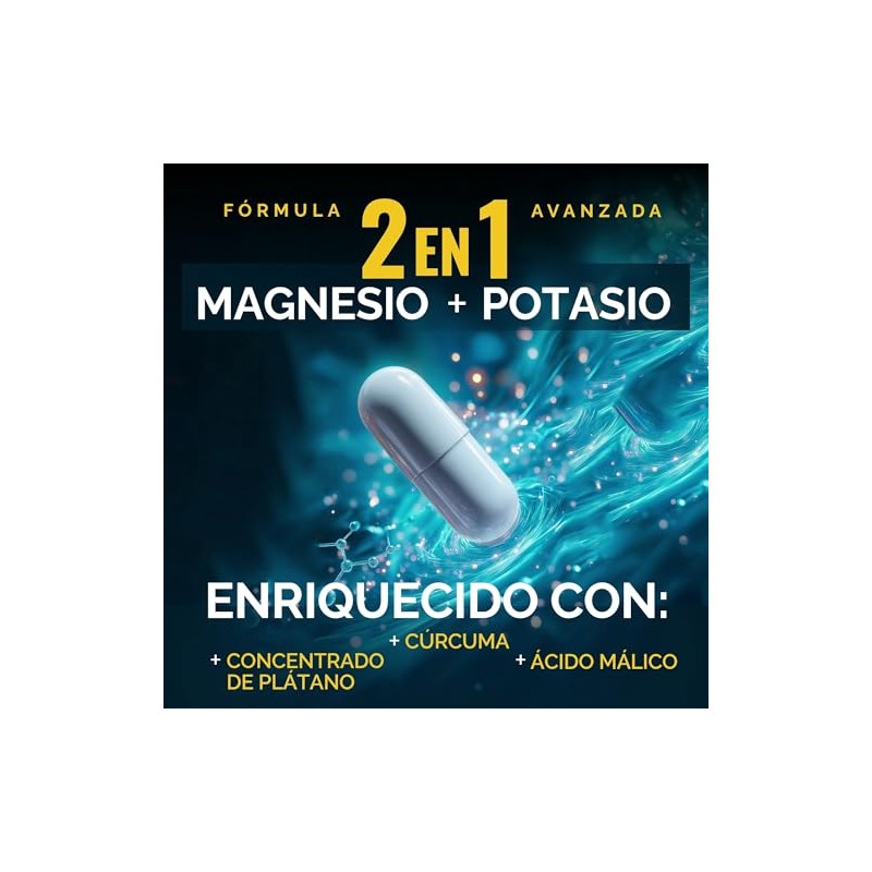 2 Pack Citrato de Magnesio y Potasio OBY | Minerales