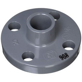 Hashimoto Sangyo Co., Ltd. HS Valve, TS Flange, U-PVC HS Flange, 10K TS Type, Connection Diameter: 20A, Model 10KTSF20