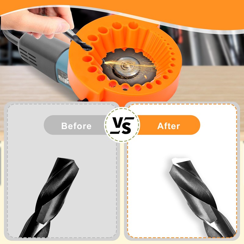 Drill Sharpener for Angle Grinder 125 mm, Sharpener for 2-13