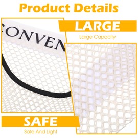 HJZHII 3Pcs Plastic Trash Bag Holder, Sticky Wall Mount Mesh Trash Bag Net TrashBag Organizer Dispenser for Home Kitchen Grocery Mesh Convenient Storage Organizer Reusable Produce Tote Shopping Bags