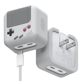 elago W5 Premium Silicone Cover Compatible with 35W Dual USB-C Port Compact Power Adapter, Scratch Resistant, High Protection with Precise Cut-Out [35W Dual Adapter Not Included] [Light Grey]