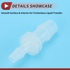 HEROFFIX 5 Pcs Aquarium Plastic Hose Barb Fitting 8/23" to