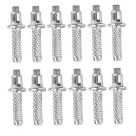 SUPVOX 12pcs Tungsten Trekking Pole Tips Replacement Alpenstock Tips for Hiking Accessory for Walking Sticks Easy to Install and Grip