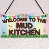 RED OCEAN Welcome Mud Kitchen Home School Garden Outdoor Hanging