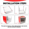 Lottery Box, raffle box, donation box, acrylic donation ballot, square