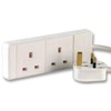 Aptii 2 Socket Gang Power Cord Extension 5 meters