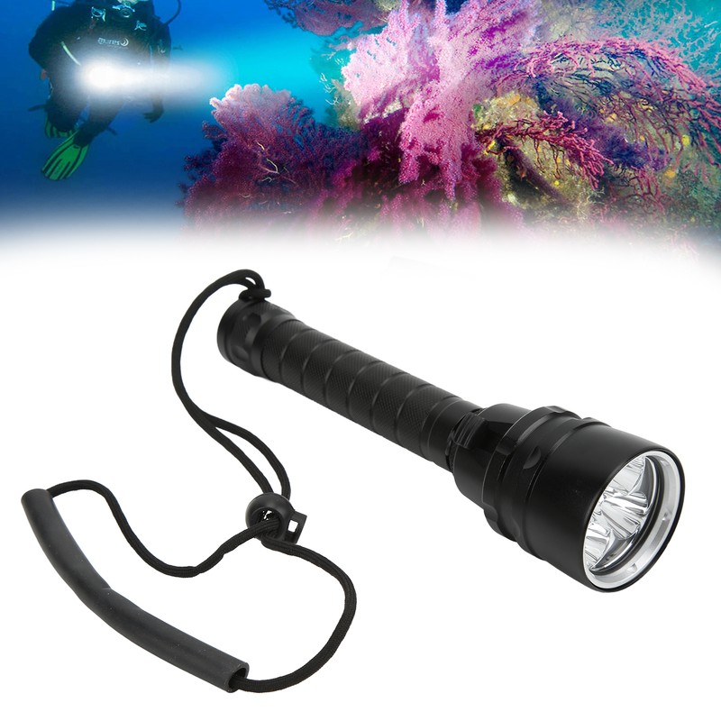 S5 Diving Flashlight with Anti Skid Rope Hard Anodized Treatment