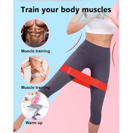 REJULABS Exercise Resistance Bands Set, 5 Levels 10-50 LBS, for Strength Training and Flexibility