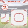 48 Pcs Baseball Napkins 13 x 13 Inches Baseball Themed