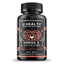 Healti Suplemento Omega Base Aceite Salmón Aporta 1080 Epa 720mg Dha Por Porción 120 Cápsulas 1000 Capsulas