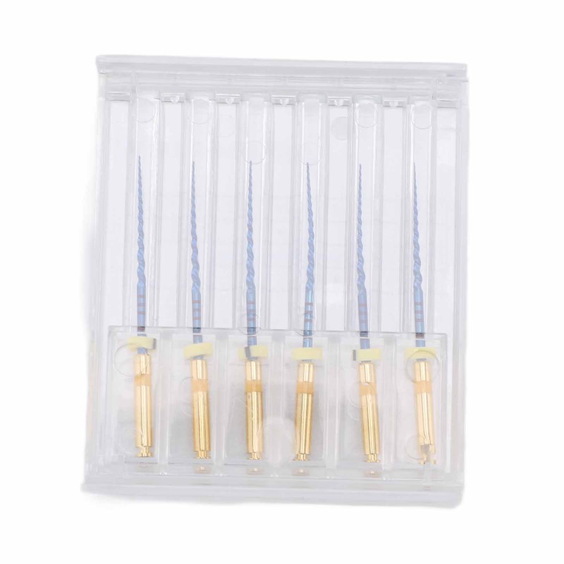 6pcs F1 Endodontic Canal Files Stretchy Metal Portable Rustproof Endodontic